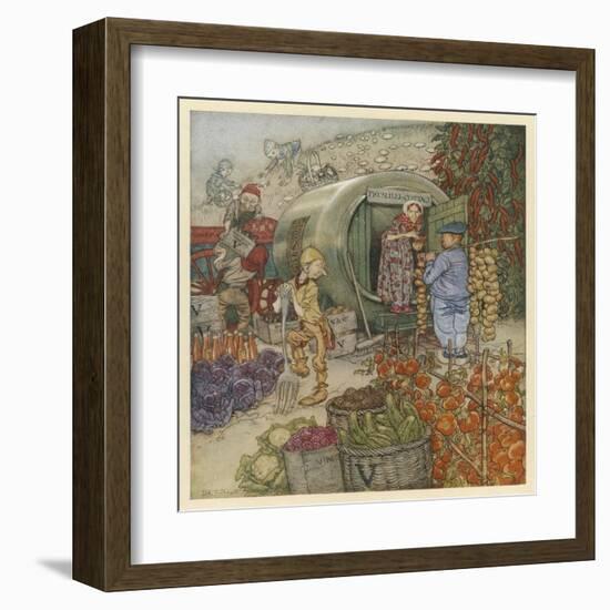 Mr and Mrs Vinegar-Arthur Rackham-Framed Art Print