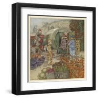 Mr and Mrs Vinegar-Arthur Rackham-Framed Art Print