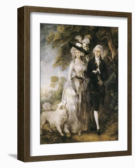 Mr and Mrs William Hallett ('The Morning Walk')-Thomas Gainsborough-Framed Art Print