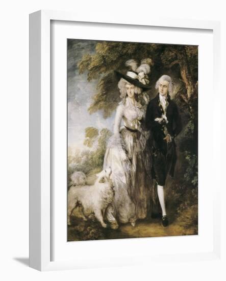 Mr and Mrs William Hallett ('The Morning Walk')-Thomas Gainsborough-Framed Art Print