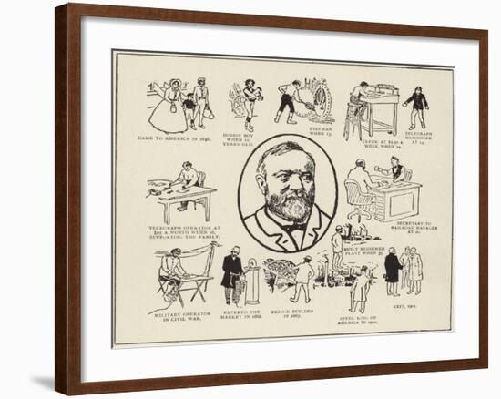 Mr Andrew Carnegie's History-null-Framed Giclee Print