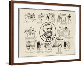 Mr Andrew Carnegie's History-null-Framed Giclee Print