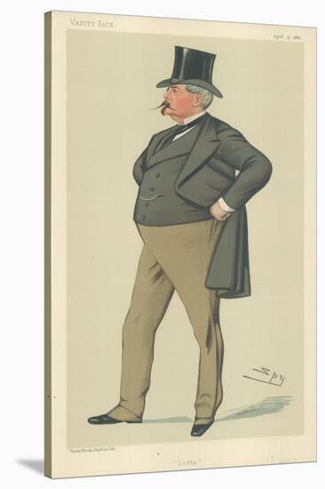 Mr Arthur Loftus Tottenham, Lofty, 15 April 1882, Vanity Fair Cartoon-Sir Leslie Ward-Stretched Canvas