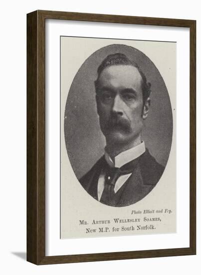 Mr Arthur Wellesley Soames, New Mp for South Norfolk-null-Framed Giclee Print