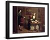 Mr. B. Finds Pamela Writing, Illustration from Richardson's Pamela-Joseph Highmore-Framed Giclee Print