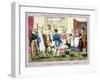 Mr B. Promoted to Lieut. and First Putting on His Uniform, 1835 (Hand-Coloured Aquatint)-George Cruikshank-Framed Giclee Print