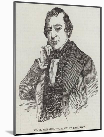 Mr B Webster-Charles Baugniet-Mounted Giclee Print