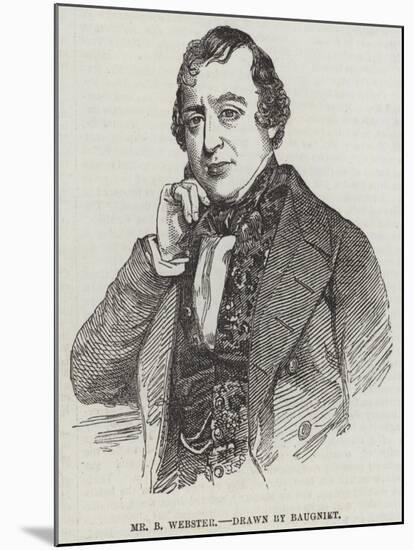 Mr B Webster-Charles Baugniet-Mounted Giclee Print