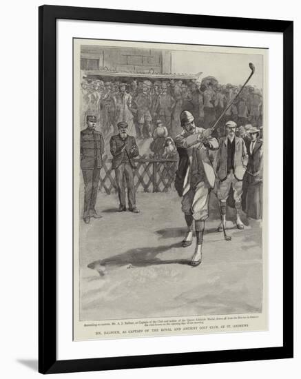 Mr Balfour, as Captain of the Royal and Ancient Golf Club, at St Andrews-null-Framed Giclee Print