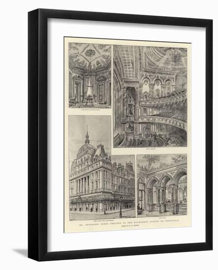 Mr Beerbohm Tree's Theatre in the Haymarket Opened on Wednesday-Henry William Brewer-Framed Giclee Print