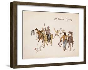 Mr Bester's Poultry, from 'The Leaguer of Ladysmith', 1900 (Colour Litho)-Captain Clive Dixon-Framed Giclee Print