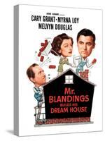 Mr. Blandings Builds His Dream House, Melvyn Douglas, Myrna Loy, Cary Grant, 1948-null-Stretched Canvas