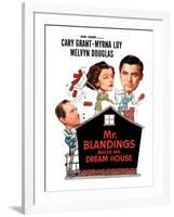 Mr. Blandings Builds His Dream House, Melvyn Douglas, Myrna Loy, Cary Grant, 1948-null-Framed Photo