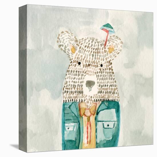 Mr. Bolo Bear-Natalie Timbrook-Stretched Canvas