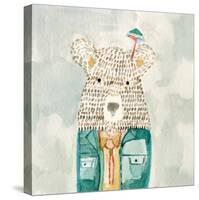 Mr. Bolo Bear-Natalie Timbrook-Stretched Canvas