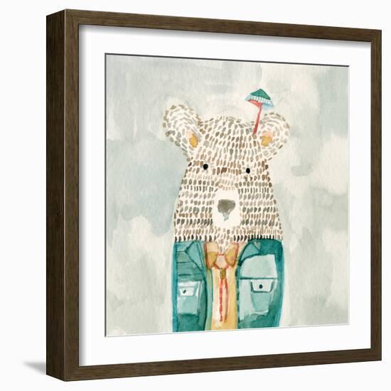 Mr. Bolo Bear-Natalie Timbrook-Framed Art Print