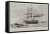 Mr Borchgrevink's Antarctic Expedition, Departure of the Southern Cross from Hobart, Tasmania-Joseph Nash-Framed Stretched Canvas