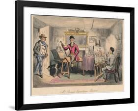 Mr. Braggs Equestrian Portrait, 1865-John Leech-Framed Giclee Print