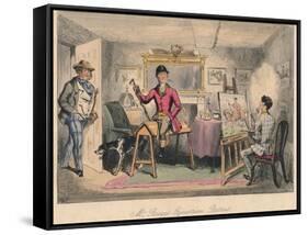 Mr. Braggs Equestrian Portrait, 1865-John Leech-Framed Stretched Canvas