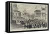 Mr Bright at Birmingham, Reception at the Town Council House-null-Framed Stretched Canvas