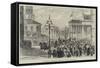 Mr Bright at Birmingham, Reception at the Town Council House-null-Framed Stretched Canvas