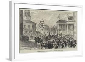 Mr Bright at Birmingham, Reception at the Town Council House-null-Framed Giclee Print