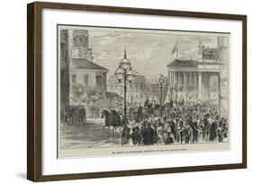 Mr Bright at Birmingham, Reception at the Town Council House-null-Framed Giclee Print