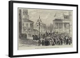 Mr Bright at Birmingham, Reception at the Town Council House-null-Framed Giclee Print