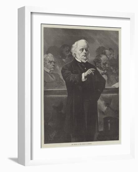 Mr Bright in the House of Commons-null-Framed Giclee Print