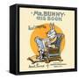 Mr. Bunny, His Book By Adam L. Sutton-W.H. Fry-Framed Stretched Canvas