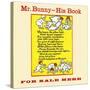 Mr. Bunny-His Book, For Sale Here-W.H. Fry-Stretched Canvas