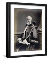 Mr Burt, Sheriff of London, Wearing Scarlet Gown, Shrieval Badge and Chain, C1865-Maull & Co-Framed Giclee Print