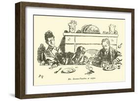 Mr Burwin-Fosselton at Supper-Weedon Grossmith-Framed Giclee Print