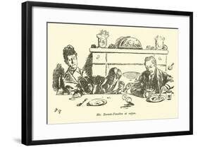 Mr Burwin-Fosselton at Supper-Weedon Grossmith-Framed Giclee Print