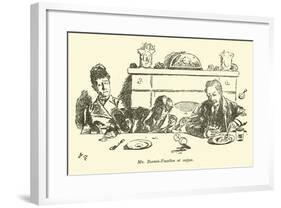 Mr Burwin-Fosselton at Supper-Weedon Grossmith-Framed Giclee Print