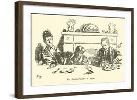 Mr Burwin-Fosselton at Supper-Weedon Grossmith-Framed Giclee Print