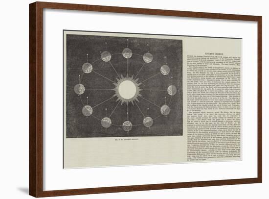 Mr C H Adams's Orrery-null-Framed Giclee Print