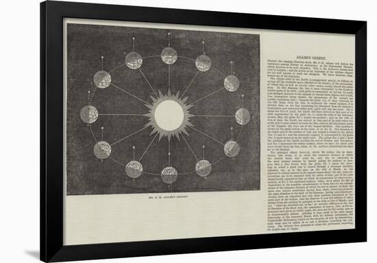 Mr C H Adams's Orrery-null-Framed Giclee Print