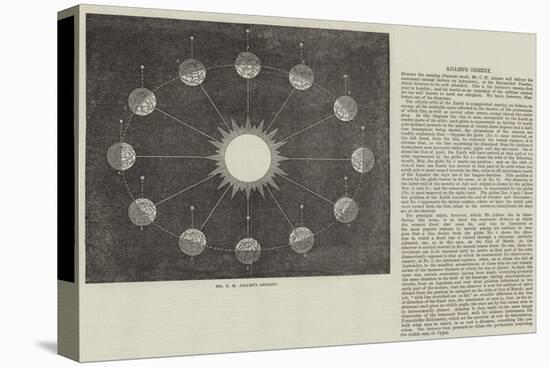 Mr C H Adams's Orrery-null-Stretched Canvas
