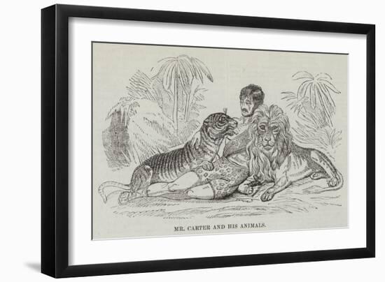 Mr Carter and His Animals-null-Framed Giclee Print