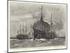 Mr Chamberlain's Departure for South Africa, H M S Good Hope Passing Out of Portsmouth Harbour-Charles Edward Dixon-Mounted Giclee Print