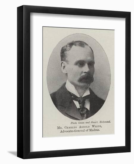 Mr Charles Arnold White, Advocate-General of Madras-null-Framed Giclee Print