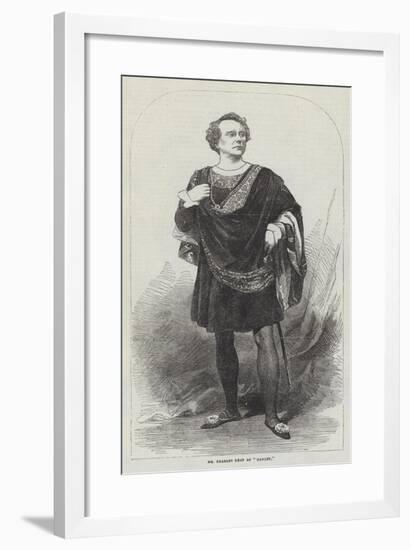 Mr Charles Kean as Hamlet-null-Framed Giclee Print