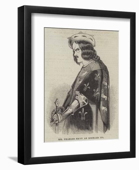 Mr Charles Kean as Richard III-null-Framed Giclee Print