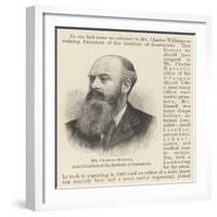 Mr Charles Russell, Late President of the Institute of Journalists-null-Framed Giclee Print