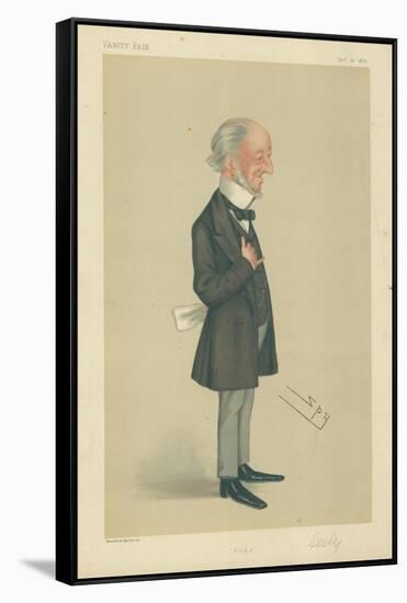 Mr Charles Seely, Pigs, 21 December 1878, Vanity Fair Cartoon-Sir Leslie Ward-Framed Stretched Canvas