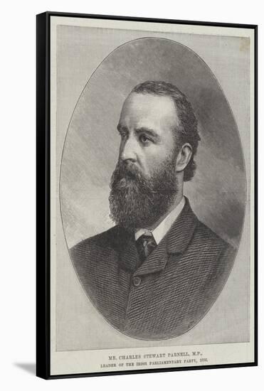 Mr Charles Stewart Parnell, Mp, Leader of the Irish Parliamentary Party, 1886-null-Framed Stretched Canvas