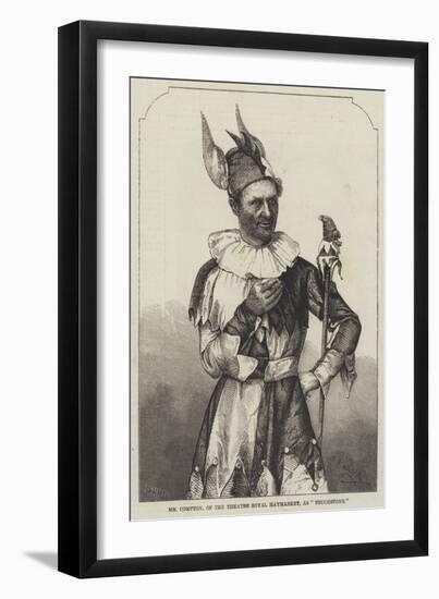 Mr Compton, of the Theatre Royal Haymarket, as Touchstone-null-Framed Giclee Print