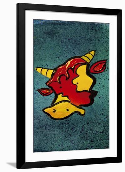 Mr Cow-Whoartnow-Framed Giclee Print