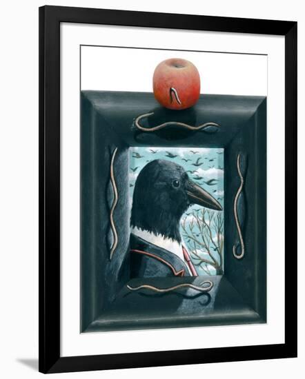 Mr Crow-PJ Crook-Framed Giclee Print